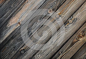 Wooden planks, old gray boards background texture