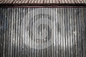 Wooden planks wall photo