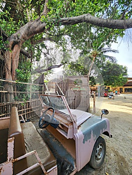 Wooden playground in bangkok thailand