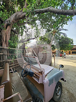 Wooden playground in bangkok thailand