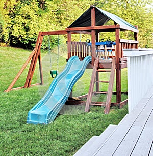 Wooden playset photo