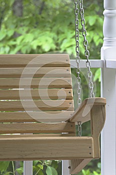 Wooden Porch Swing