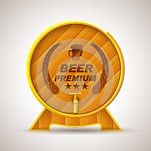 Wooden Premium Beer Barrel