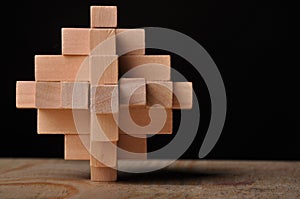 Wooden puzzle photo