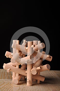 Wooden puzzle photo