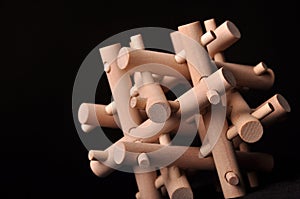 Wooden puzzle photo