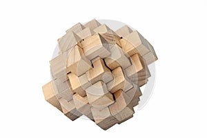 Wooden Puzzle - Isolated