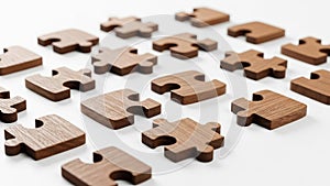 Shapes showcasing interlocking tabs and blanks typical of jigsaw