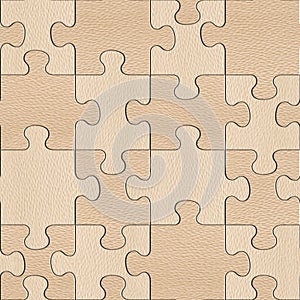 Wooden puzzles assembled for seamless background, White Oak wood