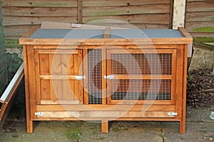 Wooden Rabbit Hutch