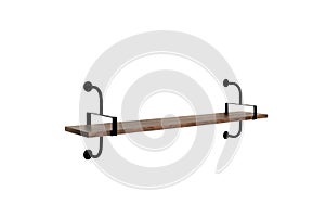 wooden rack isolated on white.