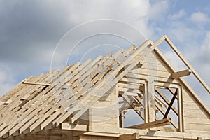 Wooden rafter framing