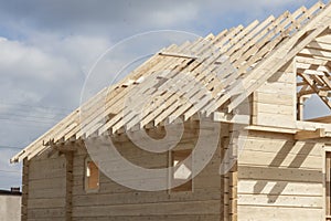 Wooden rafter framing