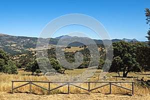 View of the Sierra de Grazalema Natural Park from the Mirador del Corcho photo