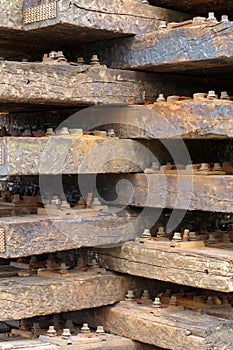 Wooden railway sleepers 3