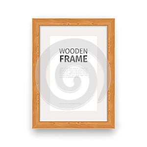 Wooden Rectangle Frame Natural