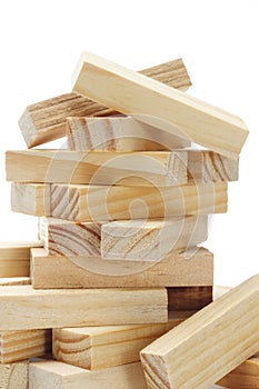 Wooden rectangular blocks photo