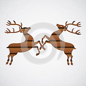 Wooden reindeer