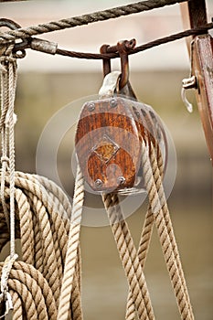 Wooden Rigging Block