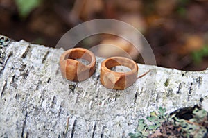 Wooden rings jewel hand made