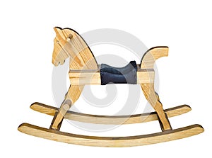 Wooden rocking horse