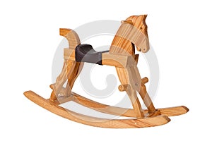 Wooden rocking horse chair children