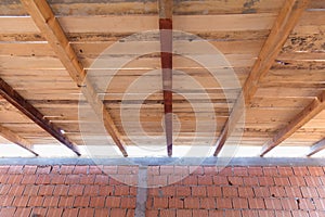 Wooden roof construction