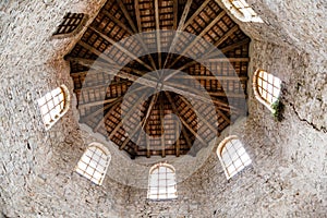 Wooden Roof of Euphrasian Church Baptistery