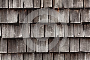 Wooden roof shingle photo