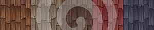 Wooden roof texture for game, cartoon wood tiles