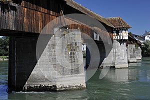 Wooden Roofed Bridge of Bad Saeckingen, Germany