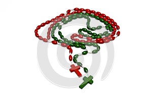 Wooden Rosaries red and green