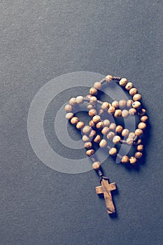 Wooden rosary beads