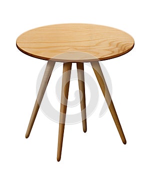 Wooden round table