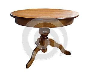 Wooden round table