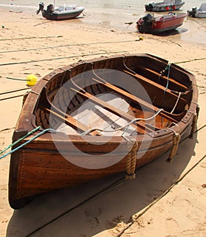 Wooden Rowing Boat