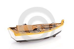 Wooden rowing boat