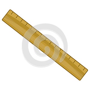 Wooden ruler icon