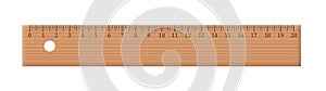 Wooden Ruler Vintage Mathematics