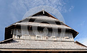 Wooden Rumah Istana Sumbawa palace of the sultan in the Sumbawa Besar town in Indonesia photo