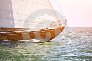 Wooden sailing yacht img