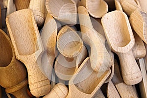 Wooden scoops