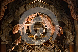 Wooden Sculpture Pattaya Sanctuary of Truth Thaila