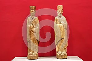 Wooden sculptures of christian Saints