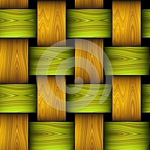 Wooden seamless pattern resembling basket