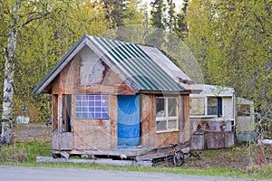 Wooden shack