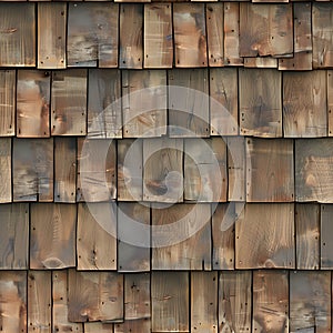 Wooden Shingle Seamless Texture Tile