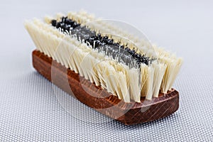 Wooden shoe brush