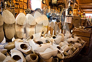 Wooden shoes exposition, Holland photo