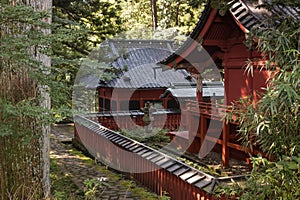 Wooden shrines in Nikko photo